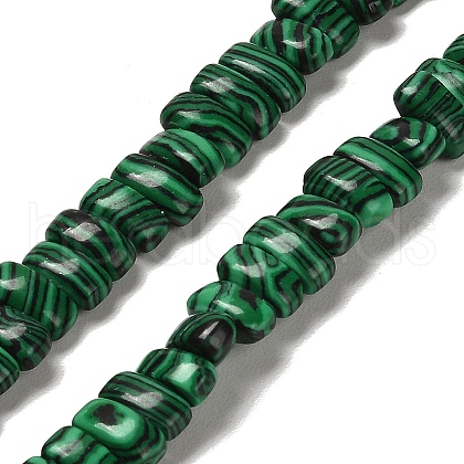 Synthetic Malachite Beads Strands G-Q167-B21-01-1