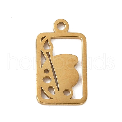 304 Stainless Steel Charms STAS-G355-07G-1