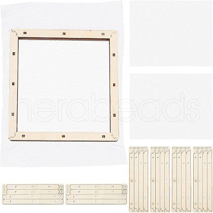Basswood Assembled Paper Making Frame DIY-WH0001-74-1
