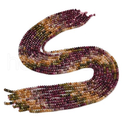 Natural Colorful Tourmaline Beads Strands G-S388-A01-3x4mm-1