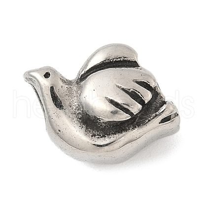 304 Stainless Steel European Beads STAS-S183-04C-AS-1