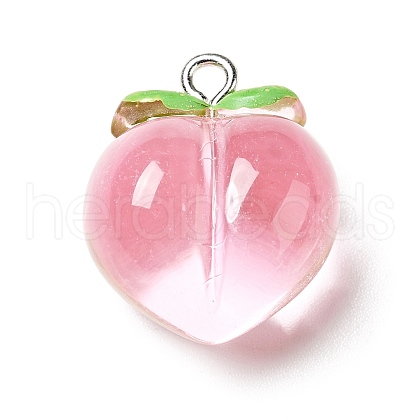 Transparent Resin Pendants X-RESI-C020-01P-1