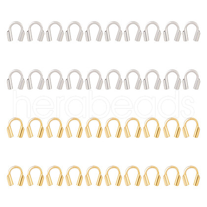 GOMAKERER 40Pcs 2 Colors 925 Sterling Silver Wire Guardian FIND-GO0002-71-1