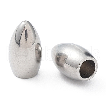 Non-Tarnish 201 Stainless Steel Cord End STAS-P327-03P-1