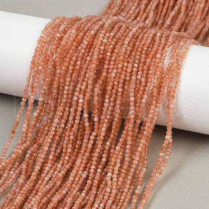 Natural Sunstone Beads Strands G-RM250101-A17-1