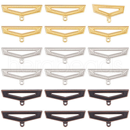 Fingerinspire 24Pcs 3 Colors Alloy Pendants FIND-FG0002-75A-1
