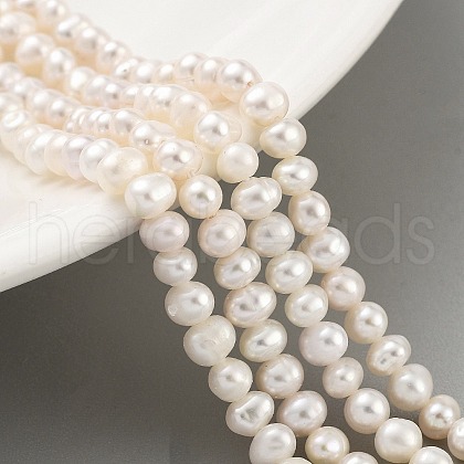 Natural Cultured Freshwater Pearl Beads Strands PEAR-C003-07E-1