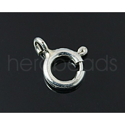925 Sterling Silver Spring Ring Clasps STER-A007-24C-1