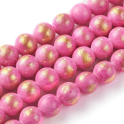 Natural Mashan Jade Beads Strands X-G-F670-A21-8mm-1