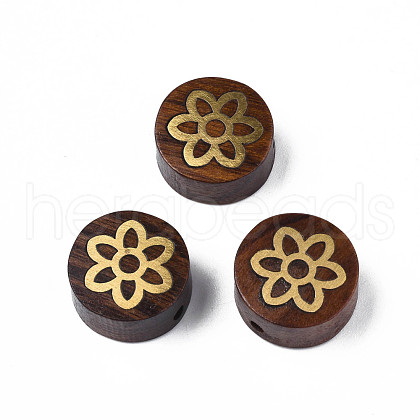 Natural Wood Undyed Beads WOOD-N013-027-1