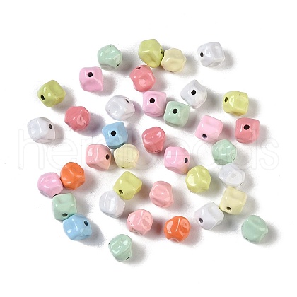 Spray Paint Alloy Beads PALLOY-H145-08-1