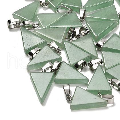 Natural Green Aventurine Pendants G-B127-04P-02-1