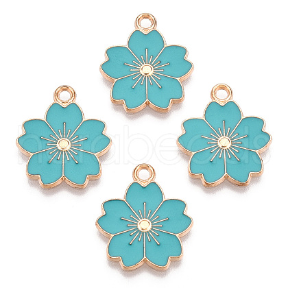 Alloy Enamel Pendants X-ENAM-S121-115G-1