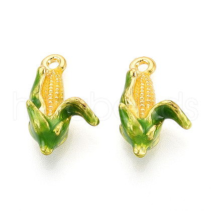 Alloy Enamel Pendants ENAM-N062-04G-1
