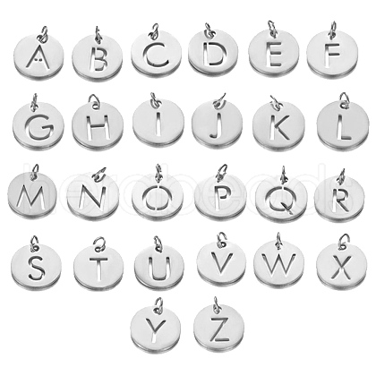 26Pcs 304 Stainless Steel Charms STAS-CC0001-12-1