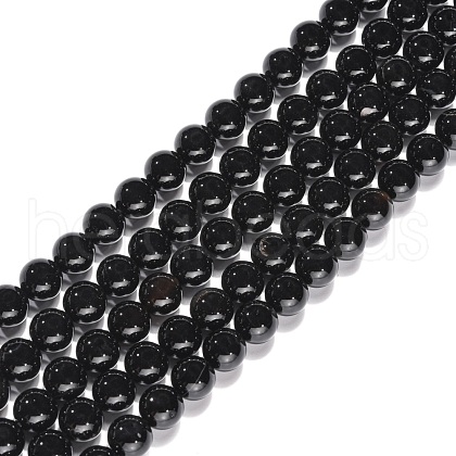 Natural Agate Beads Strands X-G-G390-8mm-01-1
