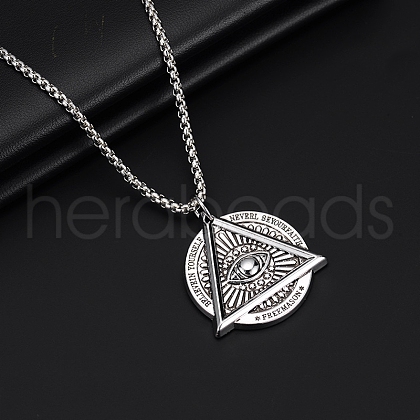 Alloy Pendant 201 Stainless Steel Chain Necklaces for Men FS-WG1D596-12-1