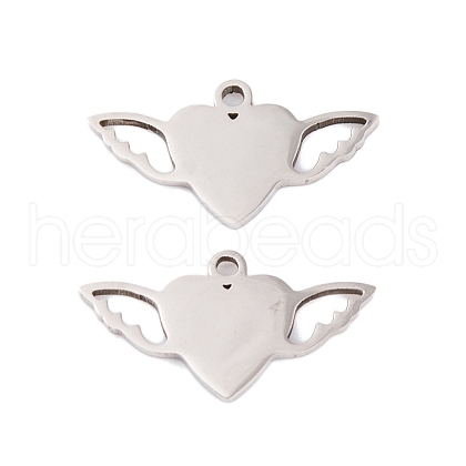 Non-Tarnish 5Pcs 201 Stainless Steel Pendants STAS-M056-05P-1