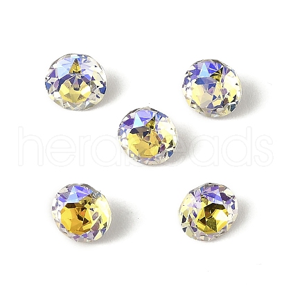 Glass Rhinestone Cabochons GLAA-A018-6mm-0001PS-1