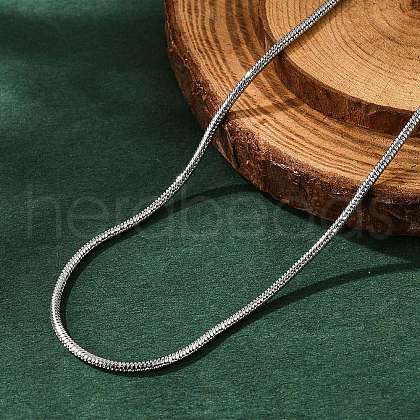 Non-Tarnish 304 Stainless Steel Snake Chain Necklaces NJEW-L160-010P-1