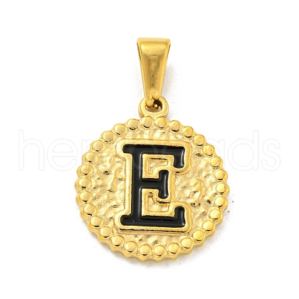 Ion Plating(IP) 304 Stainless Steel Enamel Pendants STAS-R231-19E-G-1