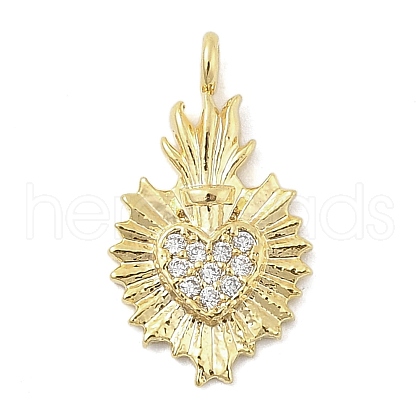 Brass Micro Pave Cubic Zirconia Pendants KK-S514-04D-G-1