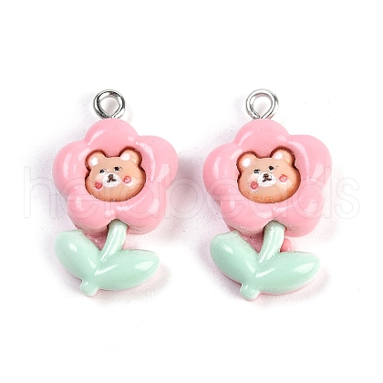 Resin Pendants RESI-I061-04B-1