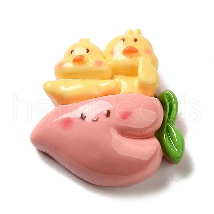 Animal Duck Theme Opaque Resin Decoden Cabochons CRES-B020-01D-1