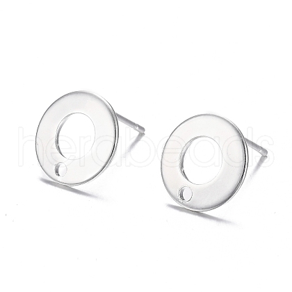 304 Stainless Steel Stud Earring Findings STAS-H104-01S-1