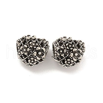 Rack Plating Alloy European Beads FIND-B034-30AS-1