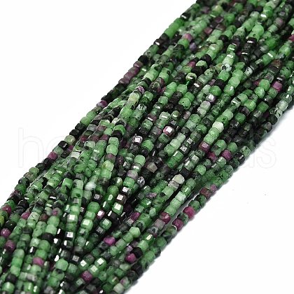 Natural Ruby in Zoisite Beads Strands G-E576-72-1