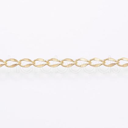 Handmade Ion Plating(IP) 304 Stainless Steel Twisted Chain Curb Chains CHS-H007-57B-1