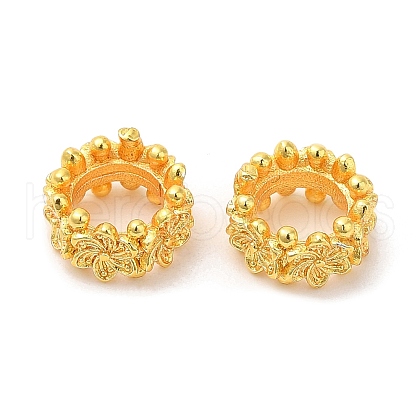 Eco-Friendly Rack Plating Brass Beads KK-A186-08B-G-1