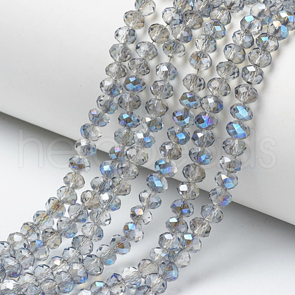 Electroplate Glass Beads Strands EGLA-A034-T4mm-I18-1