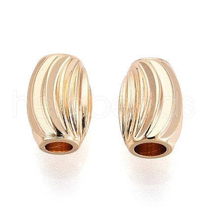 Brass Spacer Beads KK-T075-54G-1