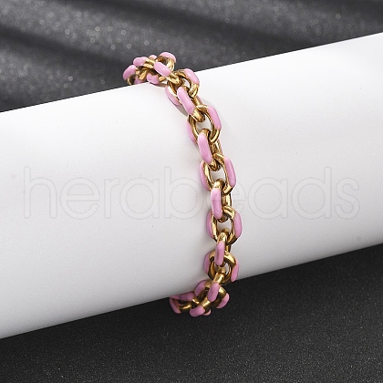 304 Stainless Steel Cable Chian Bracelets for Women BJEW-B137-01-1