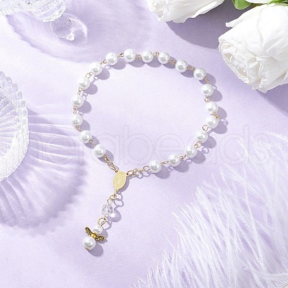 Tibetan Style Alloy Angel Charm Bracelets BJEW-JB11775-04-1