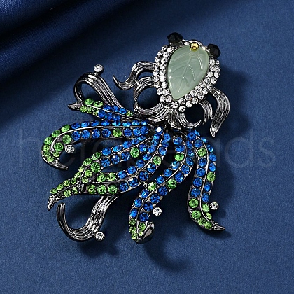 Goldfish Alloy Rhinestone Brooches PW-WG29E88-01-1