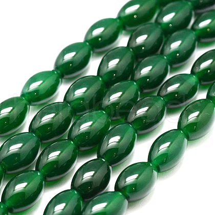 Natural Green Onyx Agate Bead Strands G-G877A-A05-1