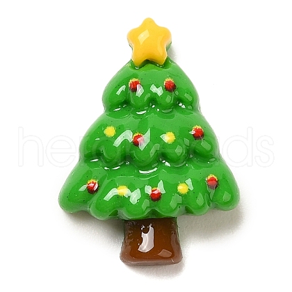 Christmas Theme Opaque Resin Cabochons RESI-R453-01D-1