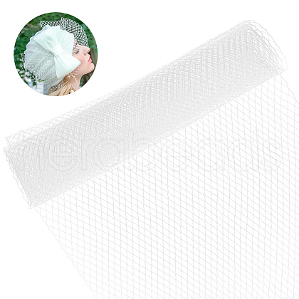 Deco Mesh Ribbons SRIB-WH0011-179A-02-1