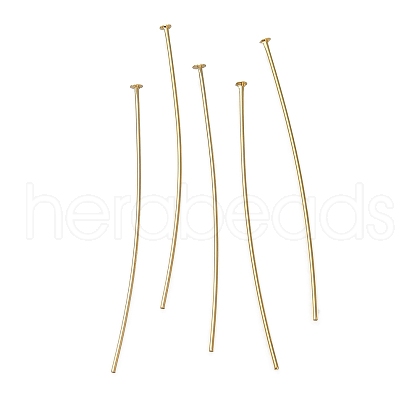 Brass Flat Head Pins KK-H502-01G-G-1