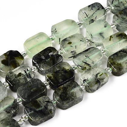 Natural Prehnite Beads Strands G-T138-23-1