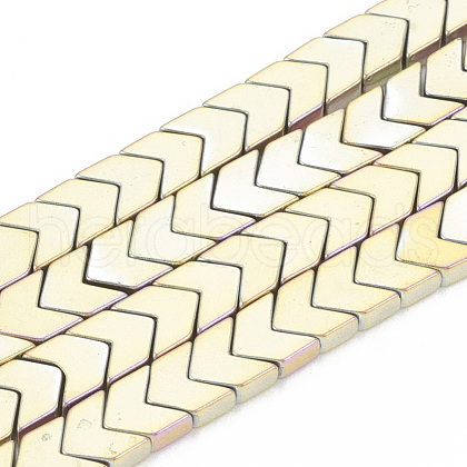 Electroplate Non-magnetic Synthetic Hematite Beads Strands G-T061-133E-1