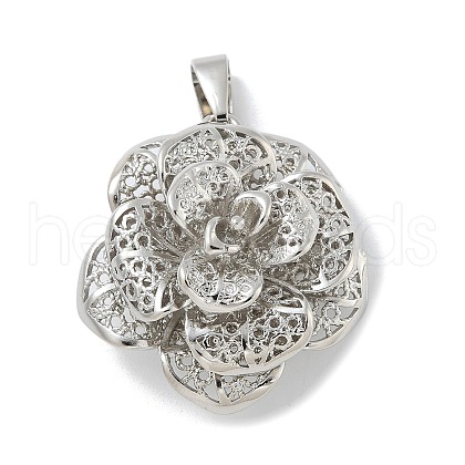 Rack Plating Brass Pendants KK-G515-28P-1