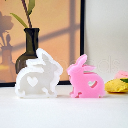 Rabbit Display Decoration DIY Silhouette Silicone Molds SIMO-H143-01-1