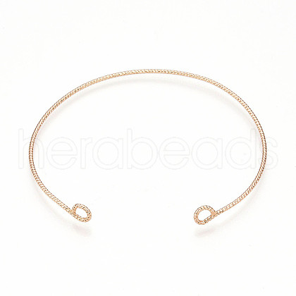 Brass Open Cuff Bangle Making KK-N258-01G-1