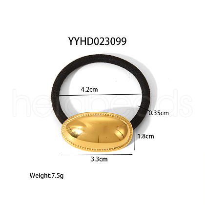 Stainless Steel Elastic Hair Ties for Women Girls DU6634-3-1