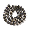 Natural Iolite Beads Strands G-P508-A12-01-3