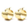 Ion Plating(IP) 304 Stainless Steel Thick Hoop Earrings for Women EJEW-L237-06G-1
